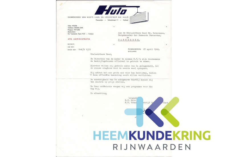 Pannerden Opening HULO april 1964 (4)